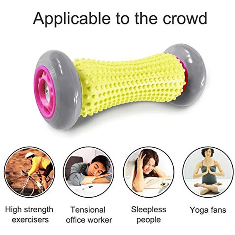 Foot Massager Roller Massage For Relief Plantar Fasciitis Heel Arch Pain Reflexology Therapy Deep Tissue Trigger Point Recovery