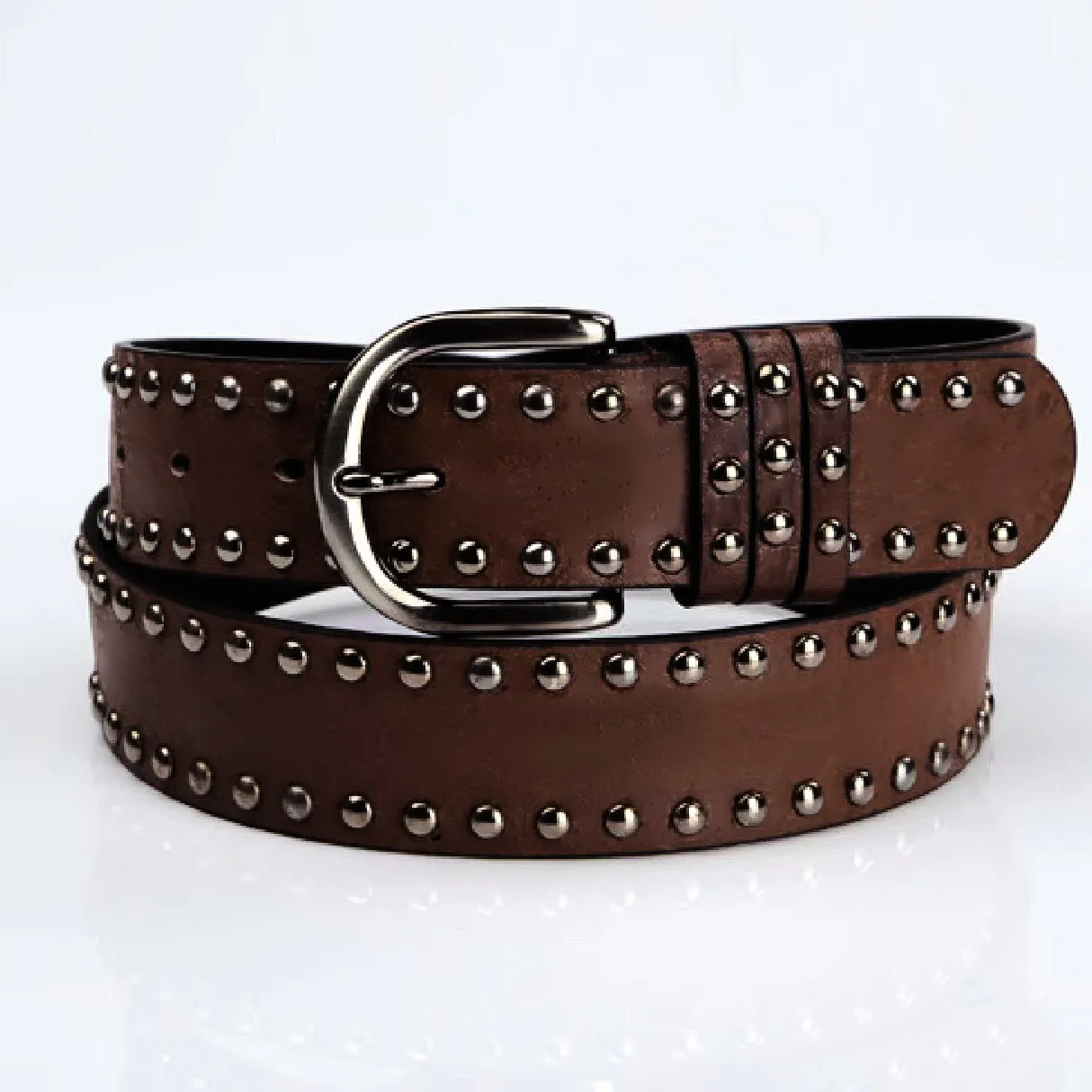 Women's Belt, Fashionable Streetwear Belt with Rivet Design, Perfect for Daily Outings and Shopping