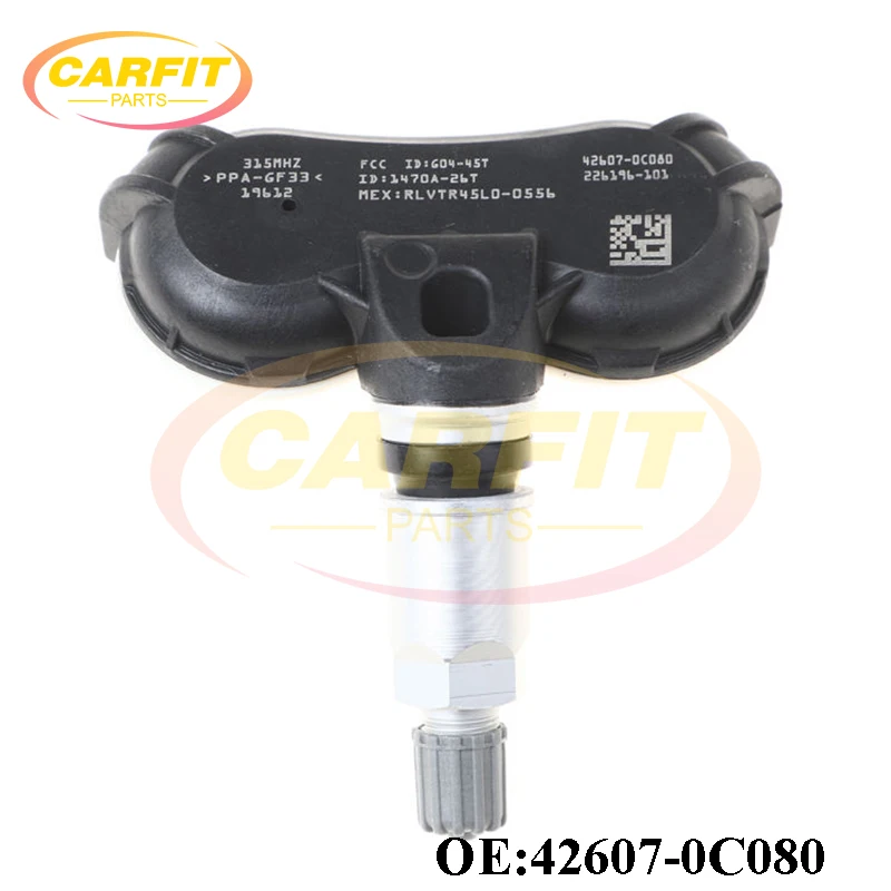 High Quality OEM 42607-0C080 426070C080 TPMS Tire Pressure Sensor 315Mhz For Toyota Sequoia Sienna Tundra 4.6L 5.7L Auto Parts