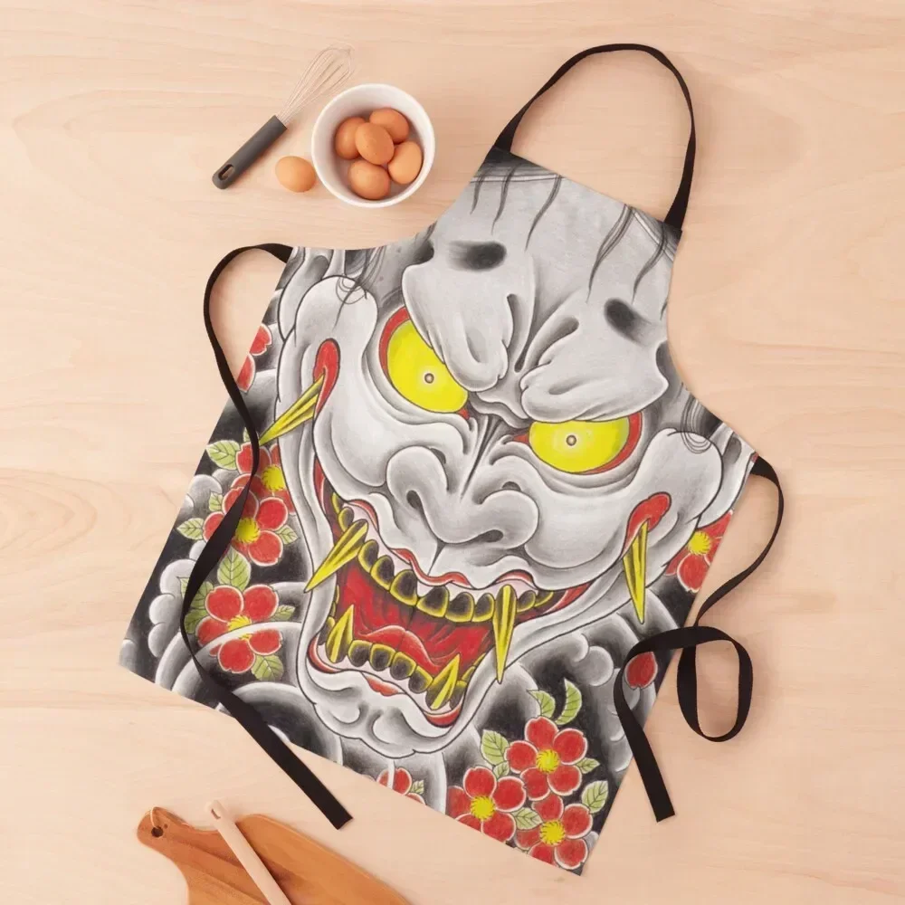 

Goro Majima Hanya Tattoo large version Apron For Cooking nail tech supplies Hairdressing christmas kitchen cloths Apron