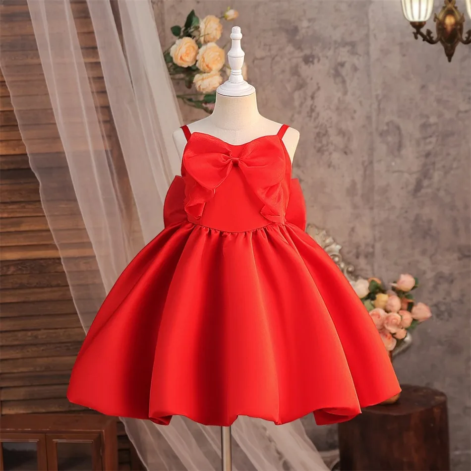 

Kids Elegant Princess Party Dress for Girl Fluffy Dresses Sling Fashion Walk Costume Children Sleeveless Dress Vestidos ASQ03