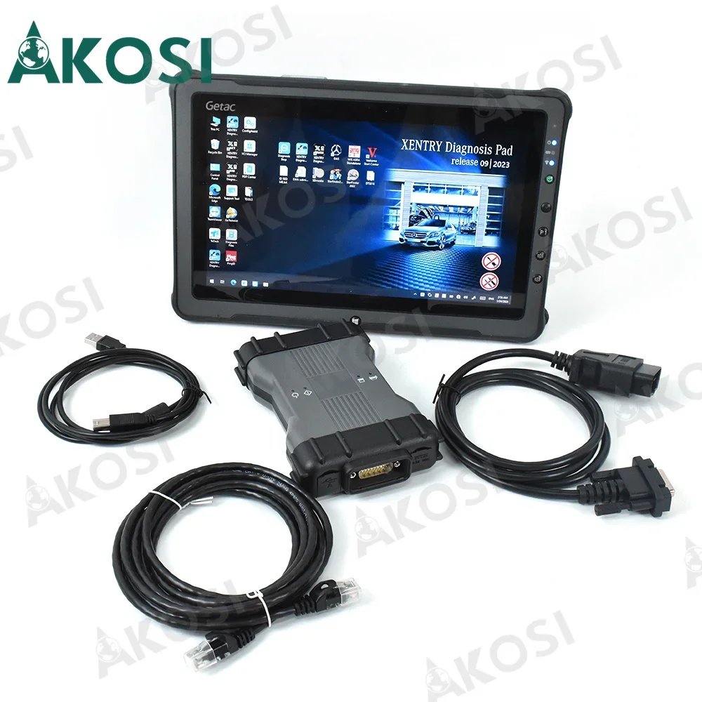 Getac F110 tablet+Diagnostic tool Full Set MB SD C6 Xentry DoIP Diagnosis Multiplexer PK SD C4 C5 Truck car bus diagnosis tool