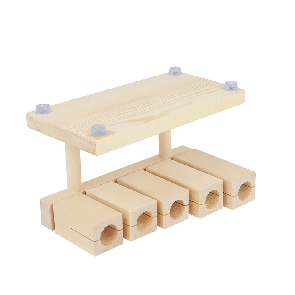 5 Tone Xylophone Orff Musical Instrument - Wooden Clapper with Drumsticks, Kids Educational Toy & Gift Percussion Set