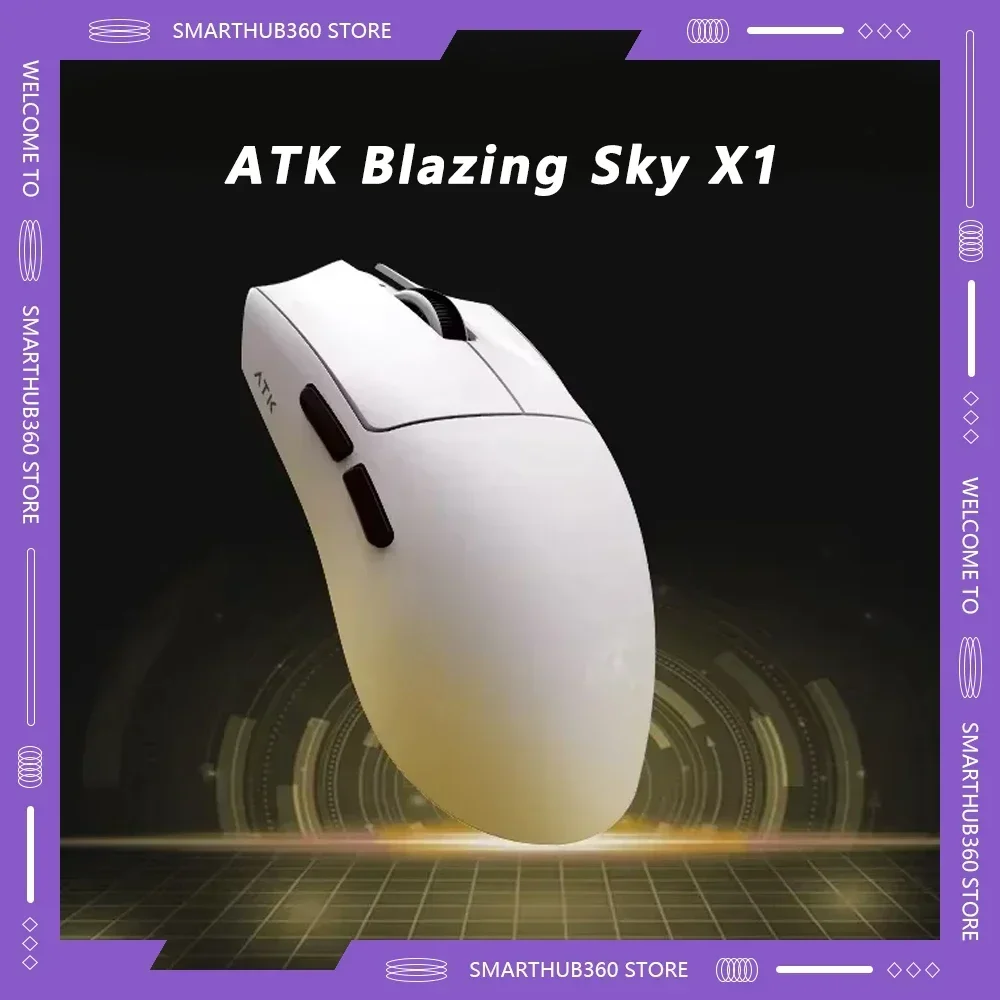 ATK Blazing Sky X1 Mouse Gamer 3 Mode Gaming Mouse Wireless 8K Low Latency Lightweight FPS Liekong E-sports Pc Gamer Accessories