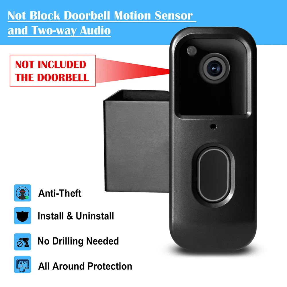 

1PC Doorbell Bracket Long-lasting Metal Door Clamp Rack For Blink2025 Video Doorbell Holder Easy-Install Doorbells Parts Sets