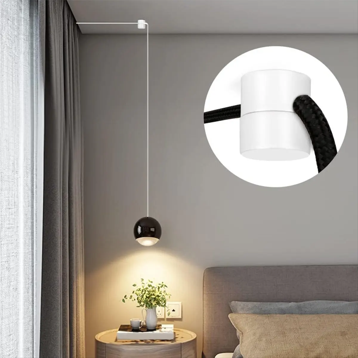 【A03R】 3 Pack Ceiling Hooks for Ceiling Hanging Lights, Pendant Light Hook for Ceiling Lamp, Ceiling Hooks, DIY Lamp White