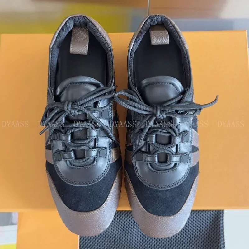 

2025 модные женские кроссовки на плоской подошве, кожаные простые сверкающие бусины и блестки, удобная прочная прогулочная обувь, повседневные повседневные лоферы, спортивные