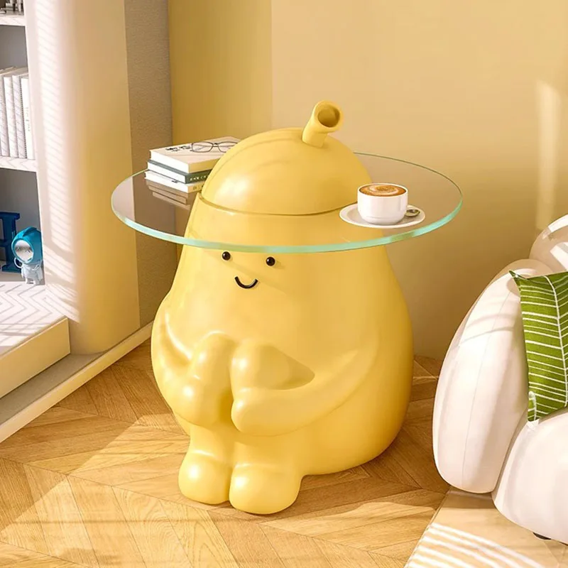 

Creative Design Tea Table Luxury Bedroom Yelow Cute Coffee Table Living Room Minimalist Tavolino Da Salotto Home Furniture