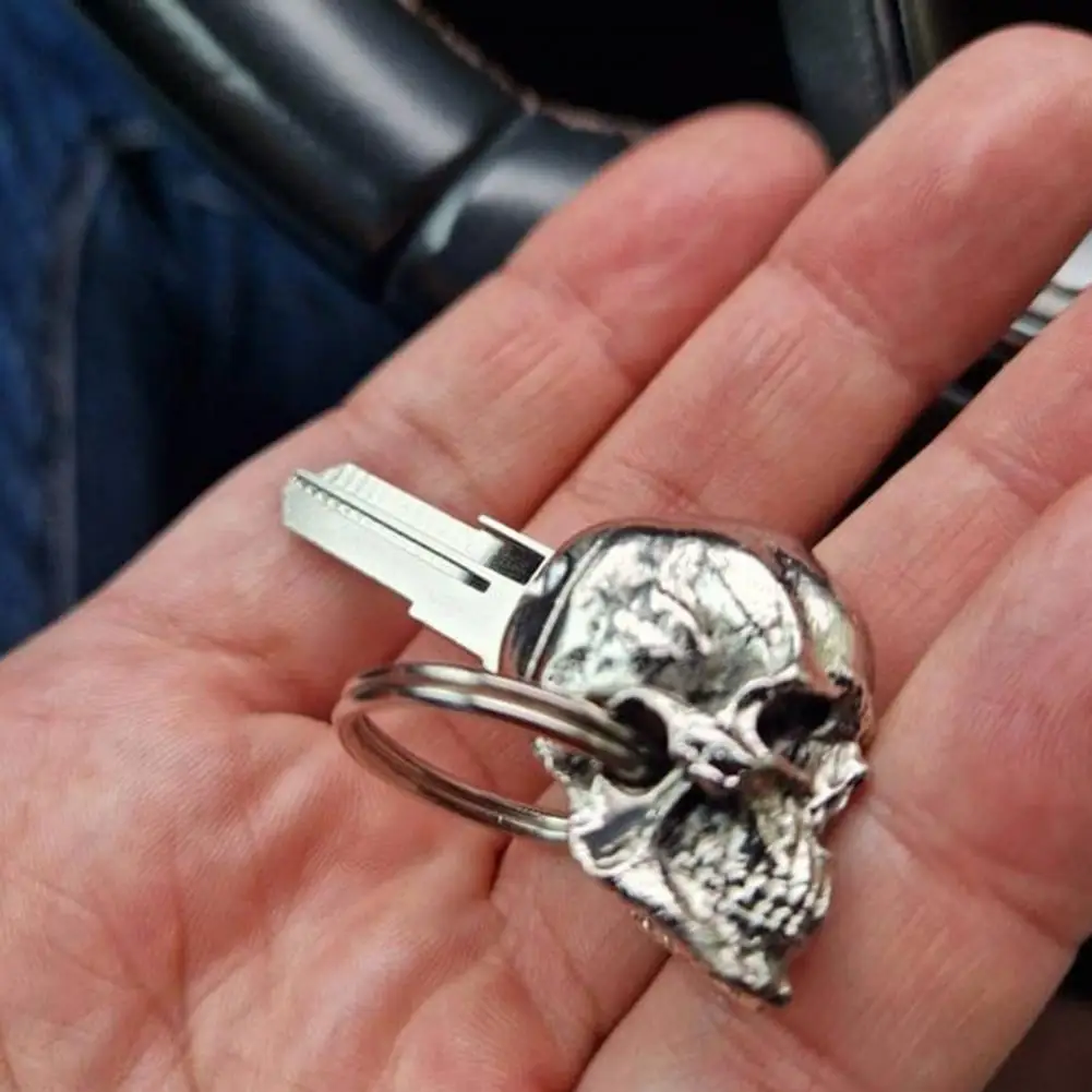 Demon Skull Key Pendant Decorative Demon Skull Key Modified Demon Skull Key Ornament Motorcycle Keys Zipper Charm Car Supplies