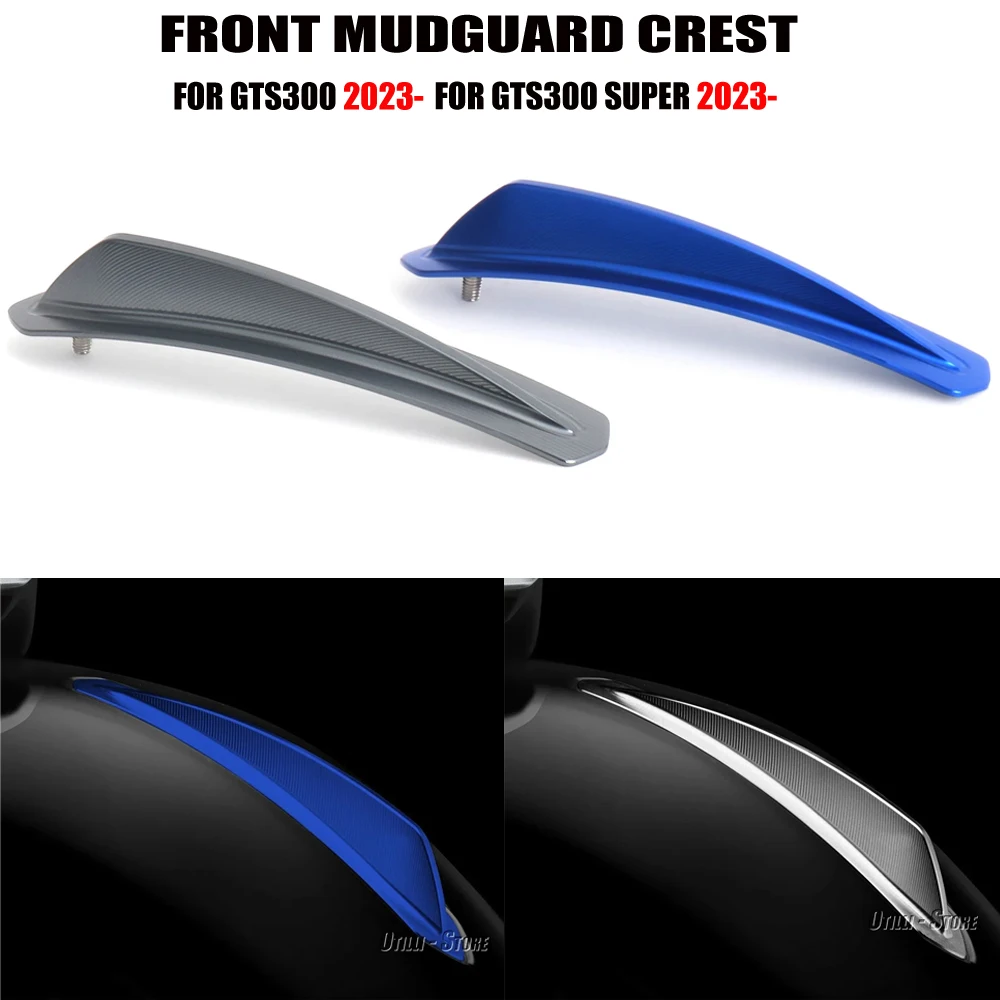 

For Vespa GTS300 gts300 GTS 300 Super 2023 2024 New Motorcycle Accessories Front Fender Trim Decorative Mudguard Crest Cover