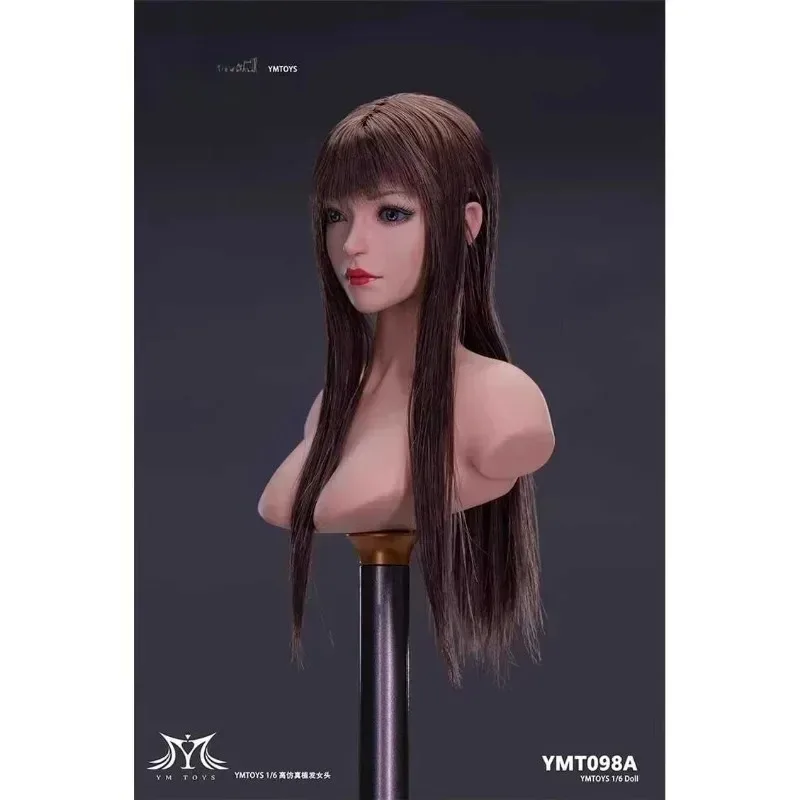 Ymtoys 1/6 escala ymt098 cabeça de soldado feminino esculpir xiaofei olhos móveis escultura modelo caber 12 ''tbl ph bronzeado figura de ação corpo