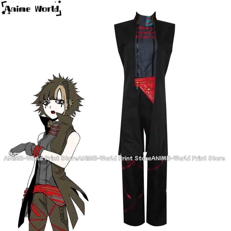 《Custom Size》Your Turn to Die Punk Lady Reko Yabusame Outfit Cosplay Costume