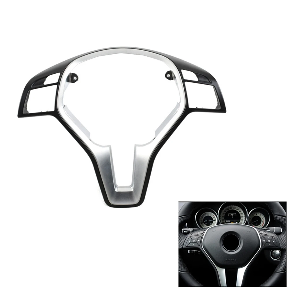 Car Steering Wheel Outer Frame Chromed Cover Trim for Mercedes Benz C E GLK CLS Class W176 W246 W204 W212 GLK204 W156 A