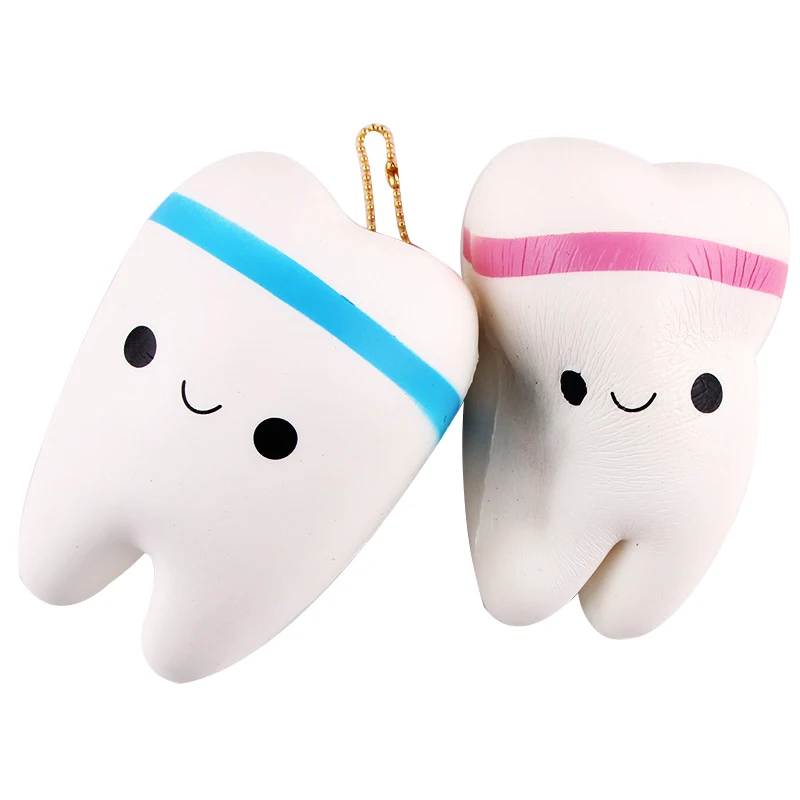 Cartoon Squishy Cute Cartoon Design Unique Teeth Shape Design Great Gift For Dentists Relieves Stress And Anxiety Dentist Gift