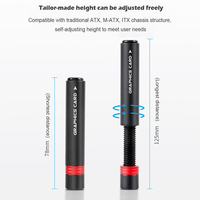 Graphics Card GPU Brace Support Adjustable Telescopic Rotating Aluminum Alloy Video Card Holder Sag Bracket Jack Desktop PC Case