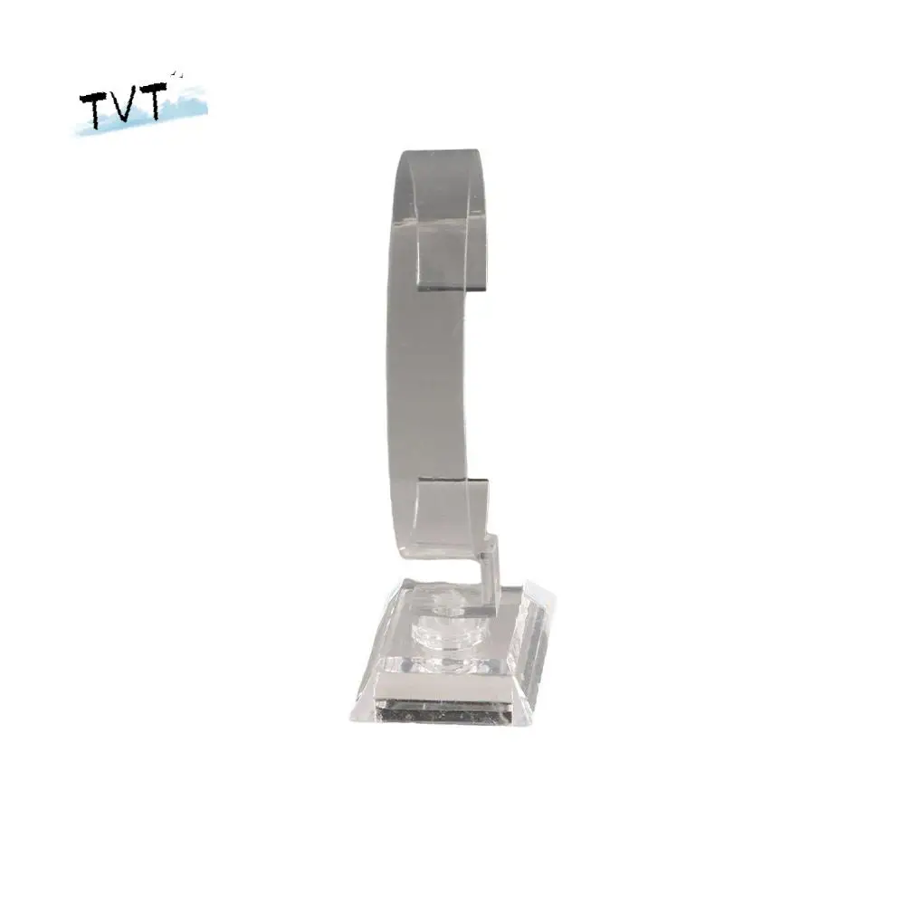Transparent Watch Display Racks Bracelet Bangle C-Ring Watch Holder Stand Jewelry Rack Clear Watch Display Holder Shop Counter
