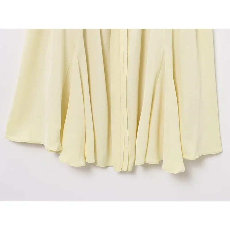 Moda em camadas decoração estilingue vestidos curtos para mulheres verão com decote em v sem mangas vestido feminino estilo praia vestidos