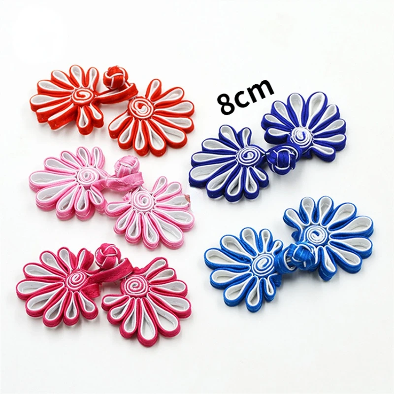 100sets/Lot Luxury Classic Chinese Knot Chrysanthemum Button Buckle Cheongsam Tang Suit Dress Gift Shoe Art Crafts Sew Accessory