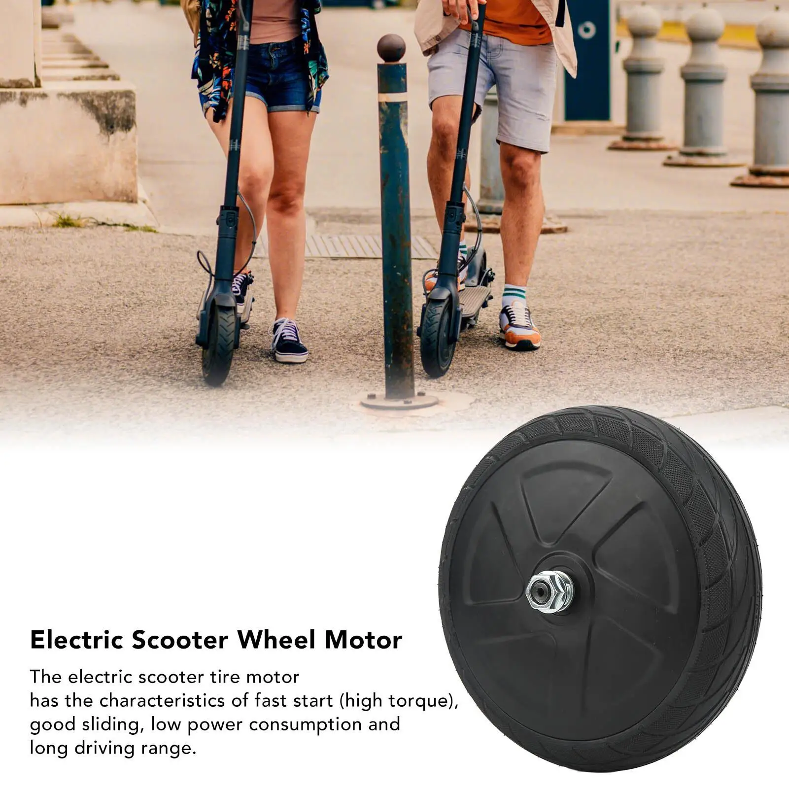 300W 36V Electric Scooter Front Wheel Motor with Shock Absorption for comfortable Ride