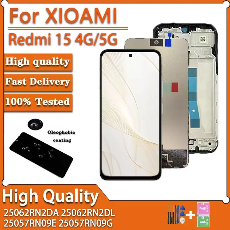 6.9“IPS LCD For Xiaomi Redmi 15 4G LCD Display Screen Touch Panel
