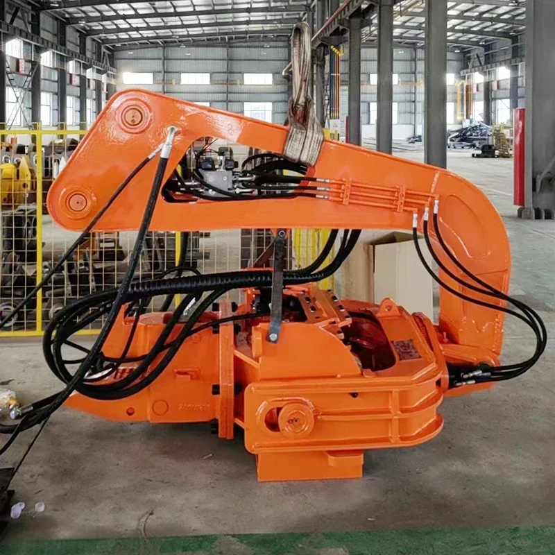 Hydraulic High Frequency Pile Driver Static Pile Driver Machine Vibro Hammer Sheet Pile Drilling Rig Portable Equipment
