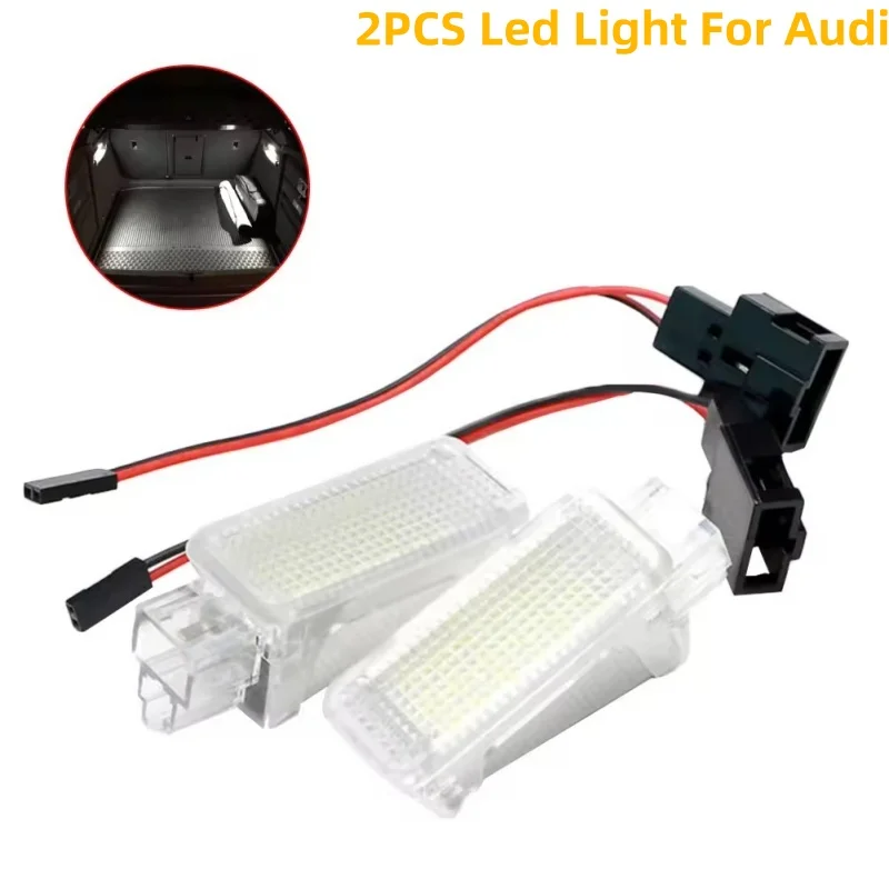 

2pcs For Audi A3 A6 C6 C7 A4 A1 A8 S3 B5 B6 B7 B8 A5 R8 Q5 Q7 Q3 LED Footwell Under Courtesy Light Luggage Trunk Glove Box Lamps