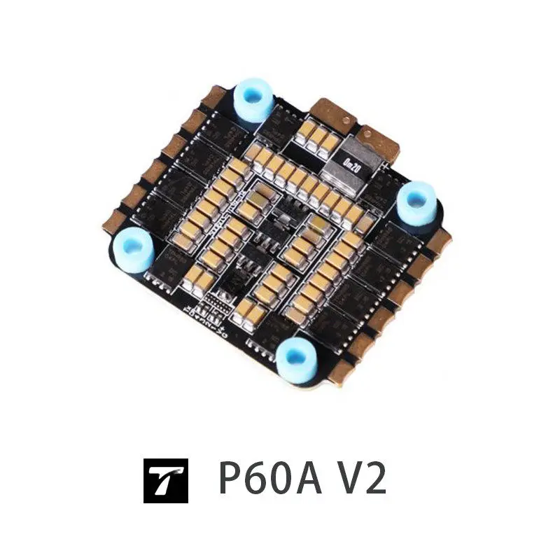 T-MOTOR P60A 6S 4in1 ESC, dedicated electronic speed controller for FPV racing quadcopters.