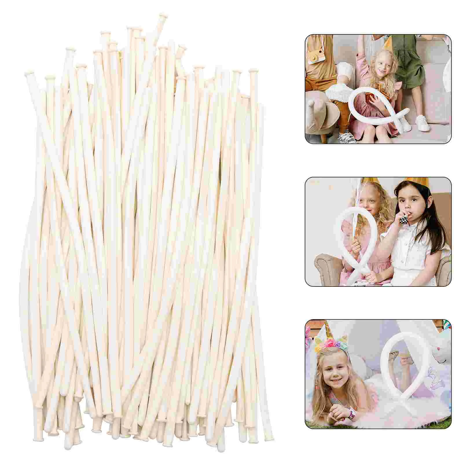 

100 Pcs Decorations Long Bride Wedding Emulsion Birthday Balloons Party Props