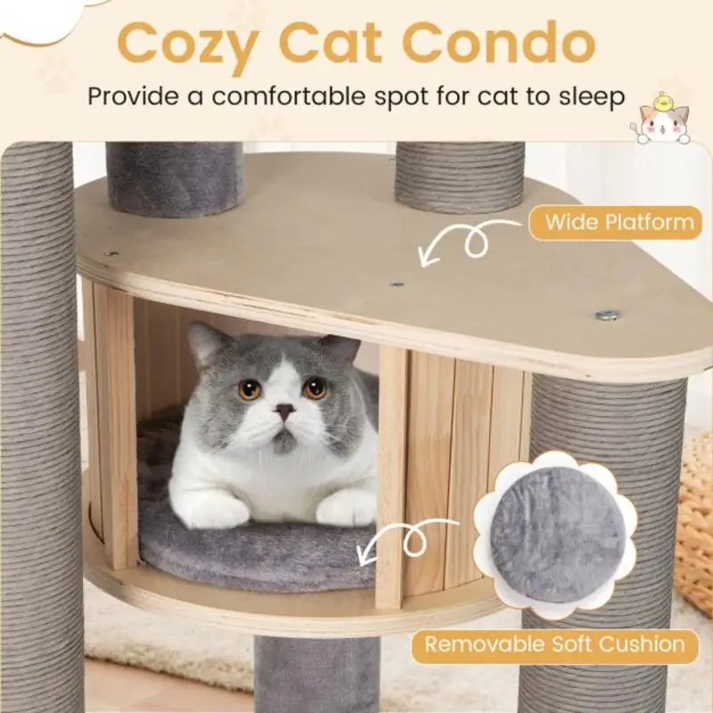 Árbol para gatos de 197 cm