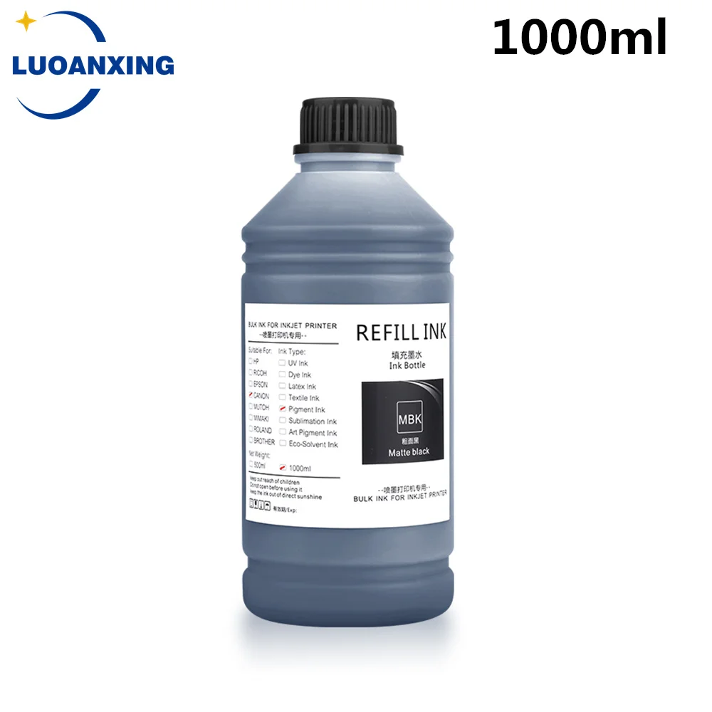 Pigment Ink for Canon PFI-107 PFI-120 PFI-320 PFI-102 PFI-707 PFI-710 TM-200 TM200 TM-205 TM-300 TM-305 iPF670 iPF680, 1000ml