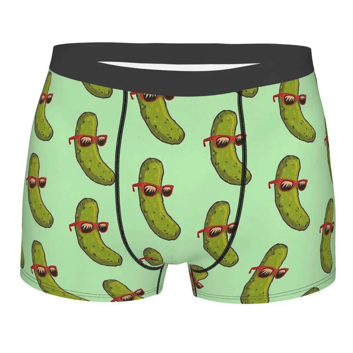 Fresh Pickle Cucumber Underpants Cotton Panties Men\'s Underwear Print Shorts Boxer Briefs