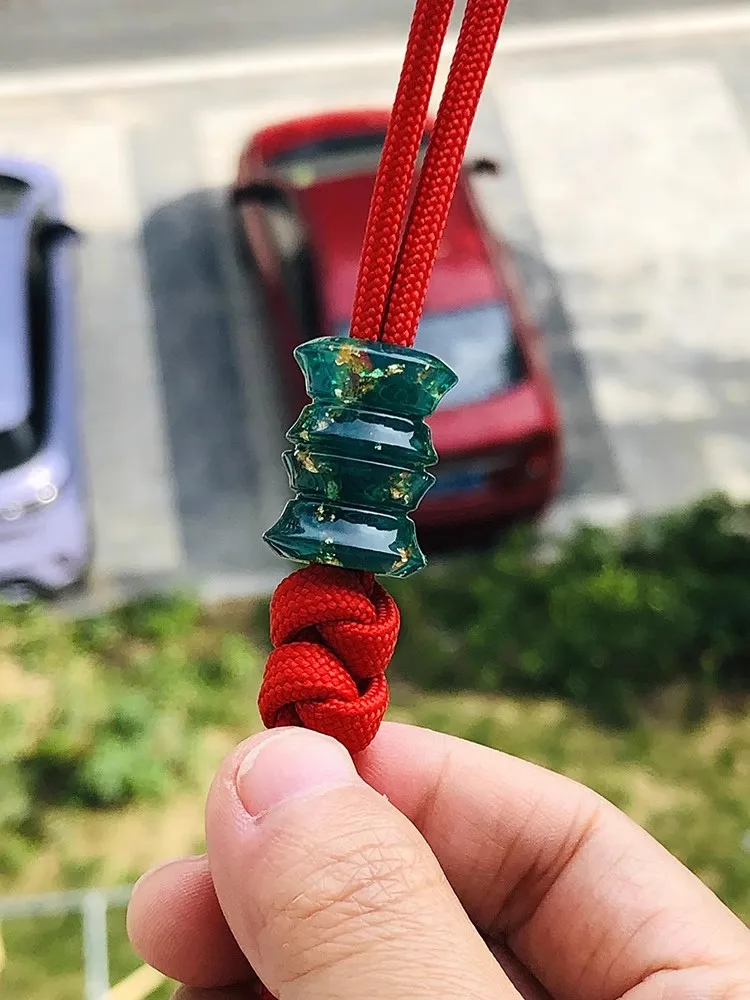 

New Resin Lanyard Paracord Knife Beads Pendant ecklace DIY Cord Pendants Beads