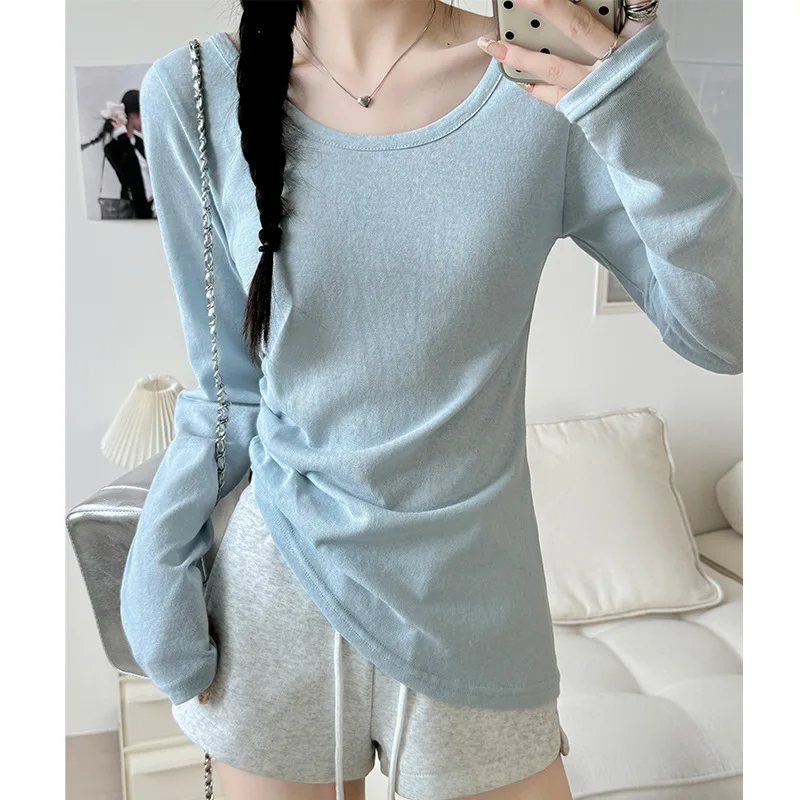 

Sunscreen Inner Blouse for Women's Spring and Summer New Pure Slimming Suspender Straps Outside Wearing Base Shirt Knitted Top