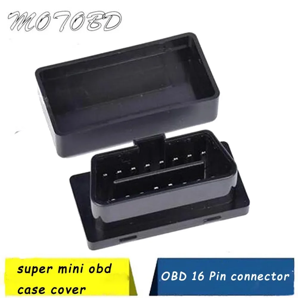 Black Super Quality ELM 327 Shell OBD/OBDII Diagnostic Case ,elm327 wifi Plug Connector Adapter