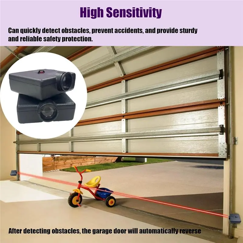 B68C Replacement For Genie/For Overhead Garage Door Sensors, Garage Door Sensors Bracket, GSTB-R STB-BL Garage Sensor