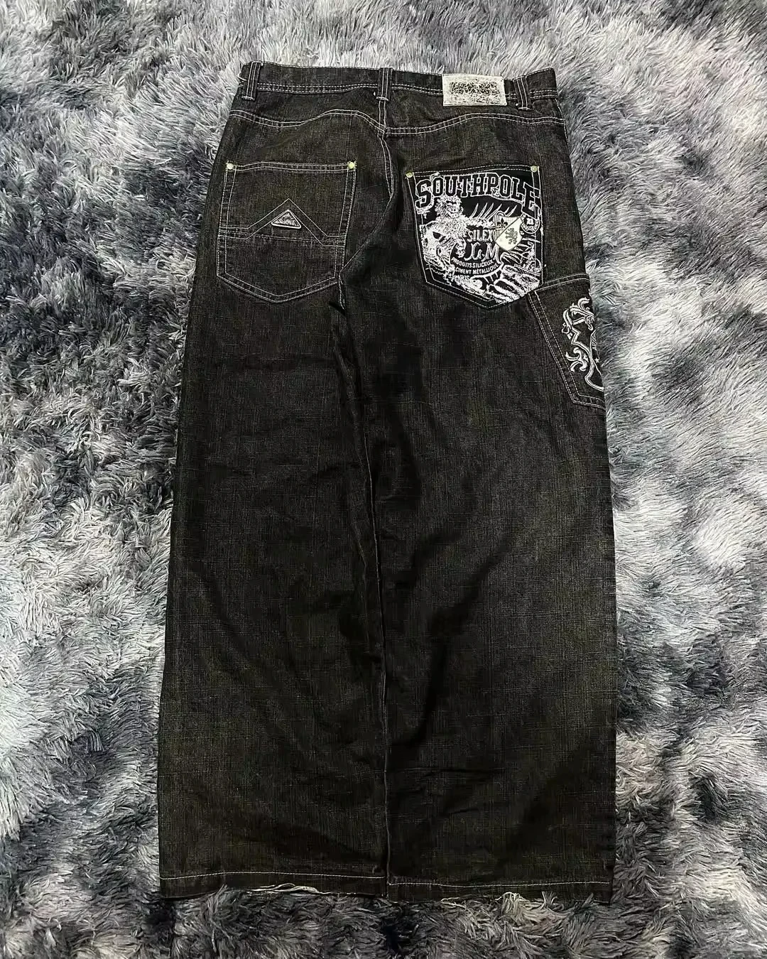 

GELITAYIN GELITAYIN American Hip Hop Vintage Joker Loose Jeans Women Street Y2K New Casual Punk Rock Oversized Wide-leg Pants Un