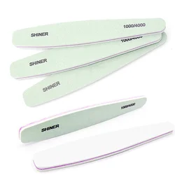10/20/30 Pcs Nail Buffer Files Grit 1000/4000 Double Side Sponge Nails Art Sanding Polish Uv Gel Shining Tools Polisher Manicure