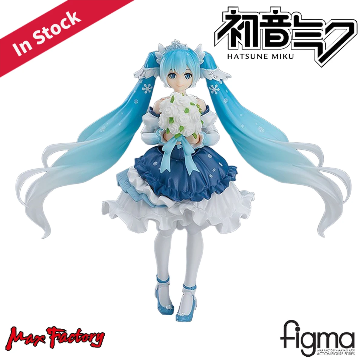 

Оригинальный Max Factory Action/Dolls Figma ( # EX-054) Vocaloid Hatsune Miku Rabbit Yukine Snow Princess Ver. H=135 мм Действие