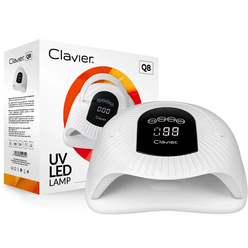 Clavier Q8 LED/UV 72 LED, 네일 젤 폴리시 건조, 네일 램프, 네일 조명, 전문 매니큐어 살롱 도구 장비, 네일 드라이어