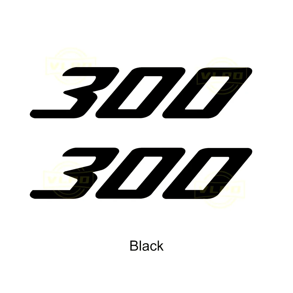300 Racing Number Vinyl Decal Multicolor Waterproof Sticker Fit Car Motorcycle Laptop Vehicle Decor