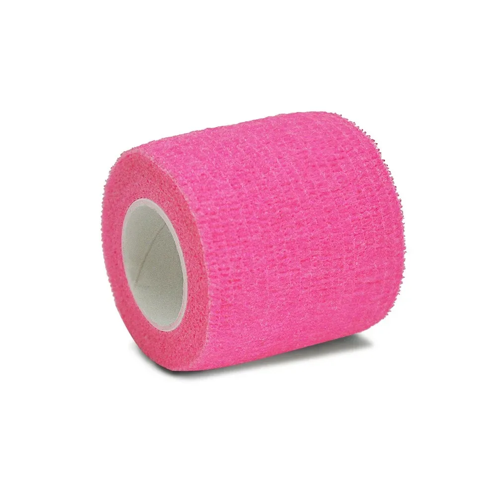 light pink Medical Gauze Bandage Self-adhesive Breathable Elastic Bandages for Sports Fixing Finger Wrist Leg