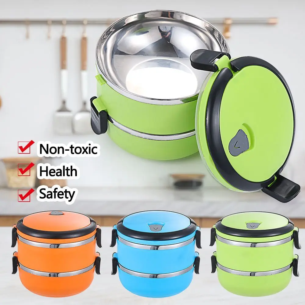 Tragbarer, wärmerer Lebensmittelbehälter, hochwertiger Edelstahl, für heiße Speisen, für Kinder und Erwachsene, auslaufsicher, isolierte Lunchbox, Küchenwerkzeug