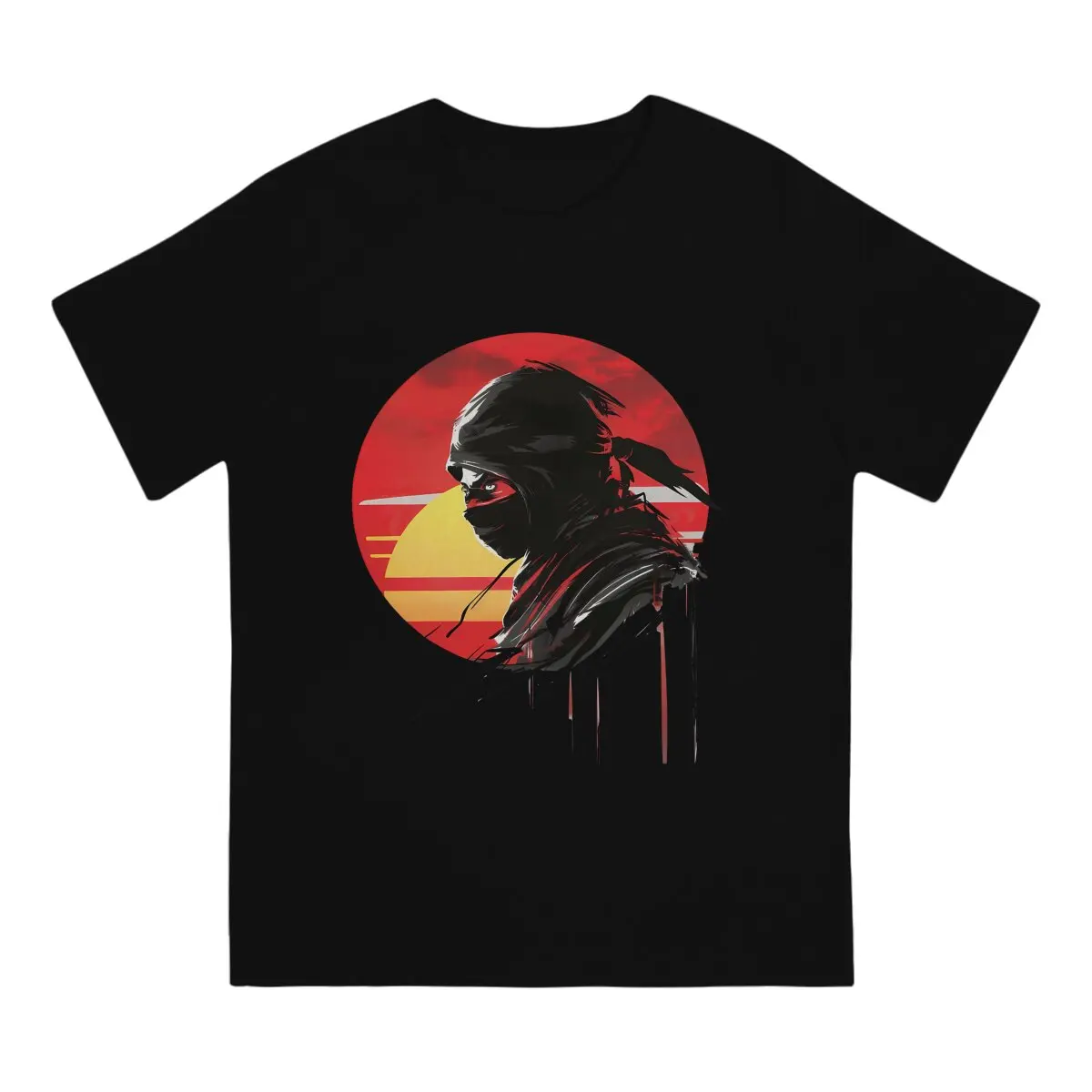 Sunset Style Polyester TShirt Japanese Ninja Samurai Comfortable Hip Hop Gift Idea  T Shirt Stuff