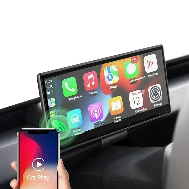 

2025Dashboard Screen Instrument Display for Tesla Model 3 Y Support Carplay Front Camera 8.9 Inch Head up HUD 2023 Accessory