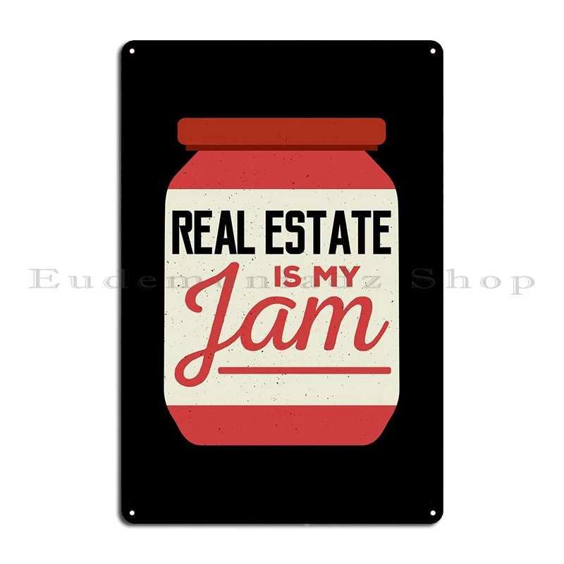 Funny Real Estate Metal Plaque Create Rusty Bar Wall Mural Party Tin Sign Poster