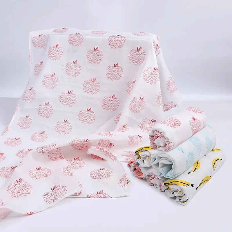 Musselina flanela bebê Swaddle envoltório, 100% algodão, recém-nascidos macios cobertores, fraldas, bebê Swaddle