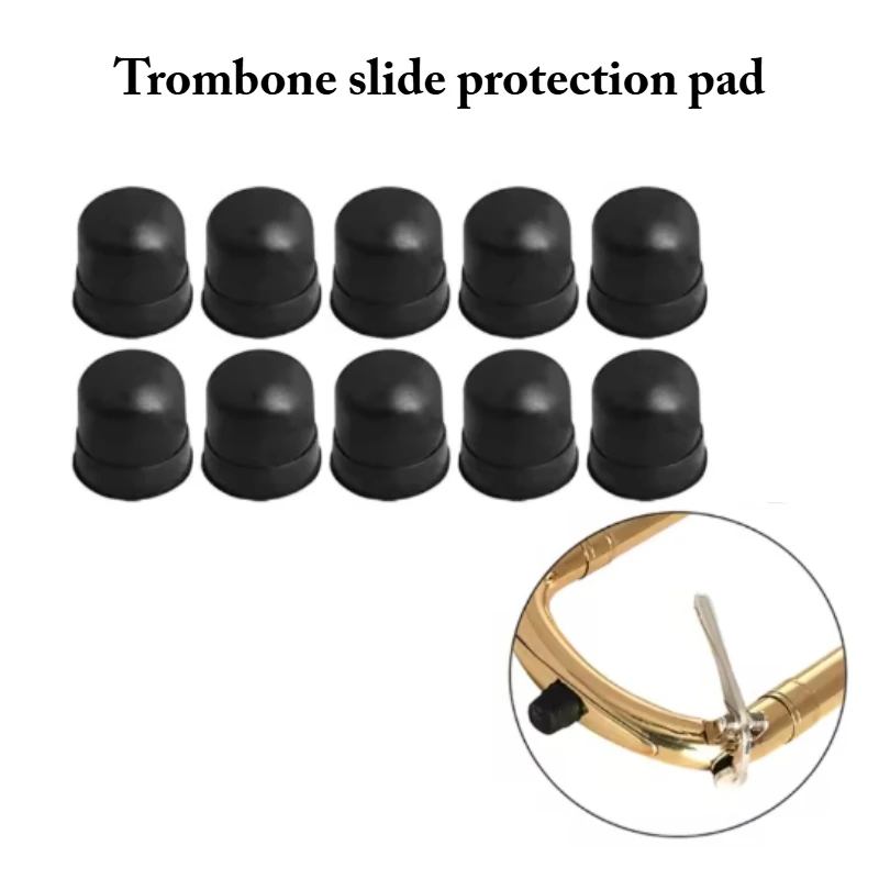 

10trombone support rubber pads, rubber non-slip pads, slide silicone protective sleeves, musical instrument accessories