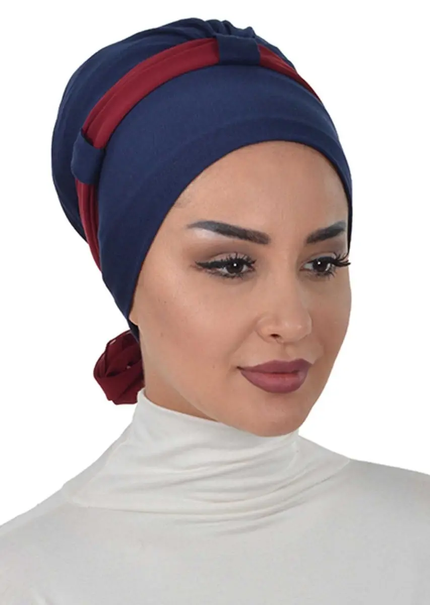 Sifon Belted Combed Bone Biru Navy