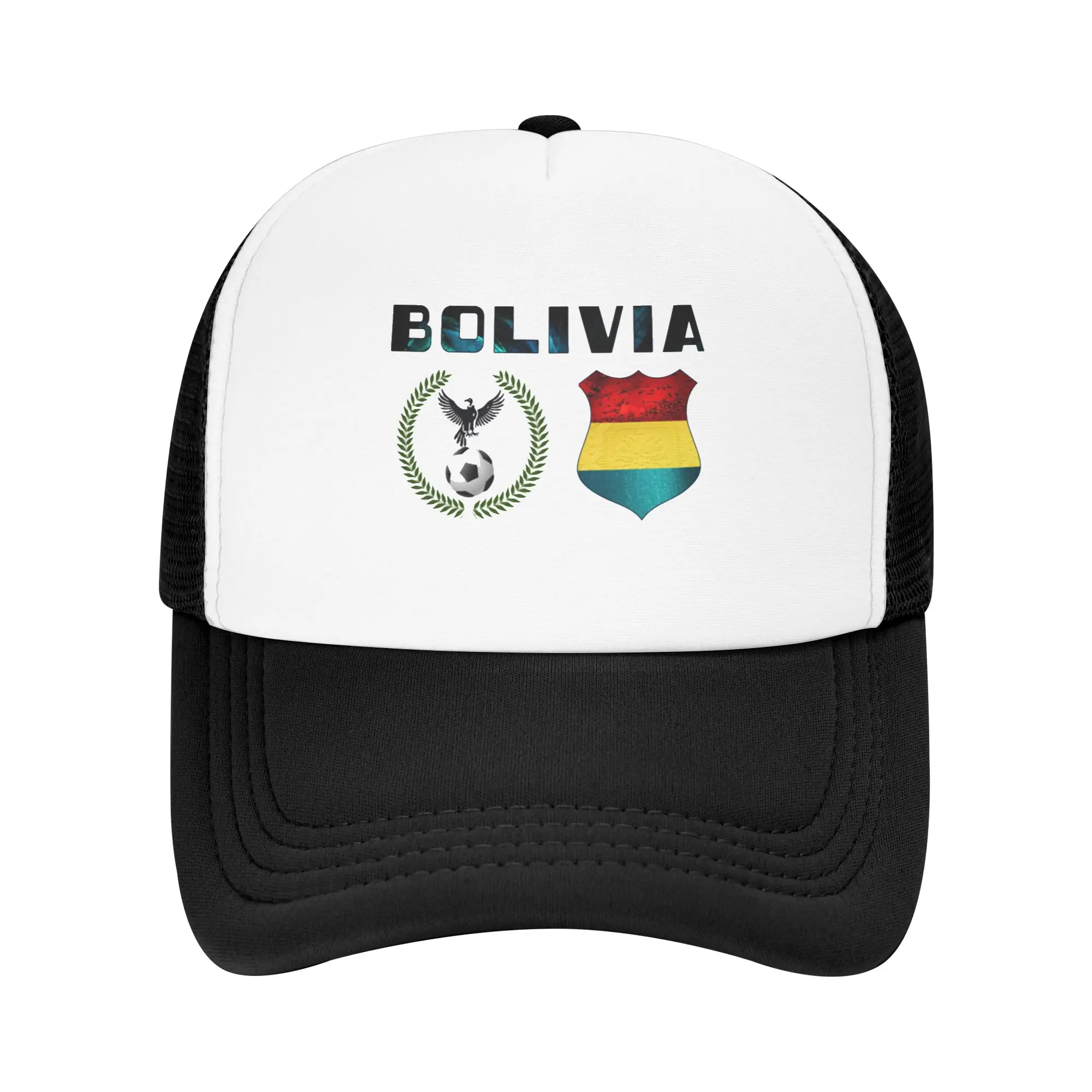 Harajuku Bolivia Shield futbol Pool Party Mesh Baseball Caps Women Men  High-end Female Beach Dad Hats Trucker Cap