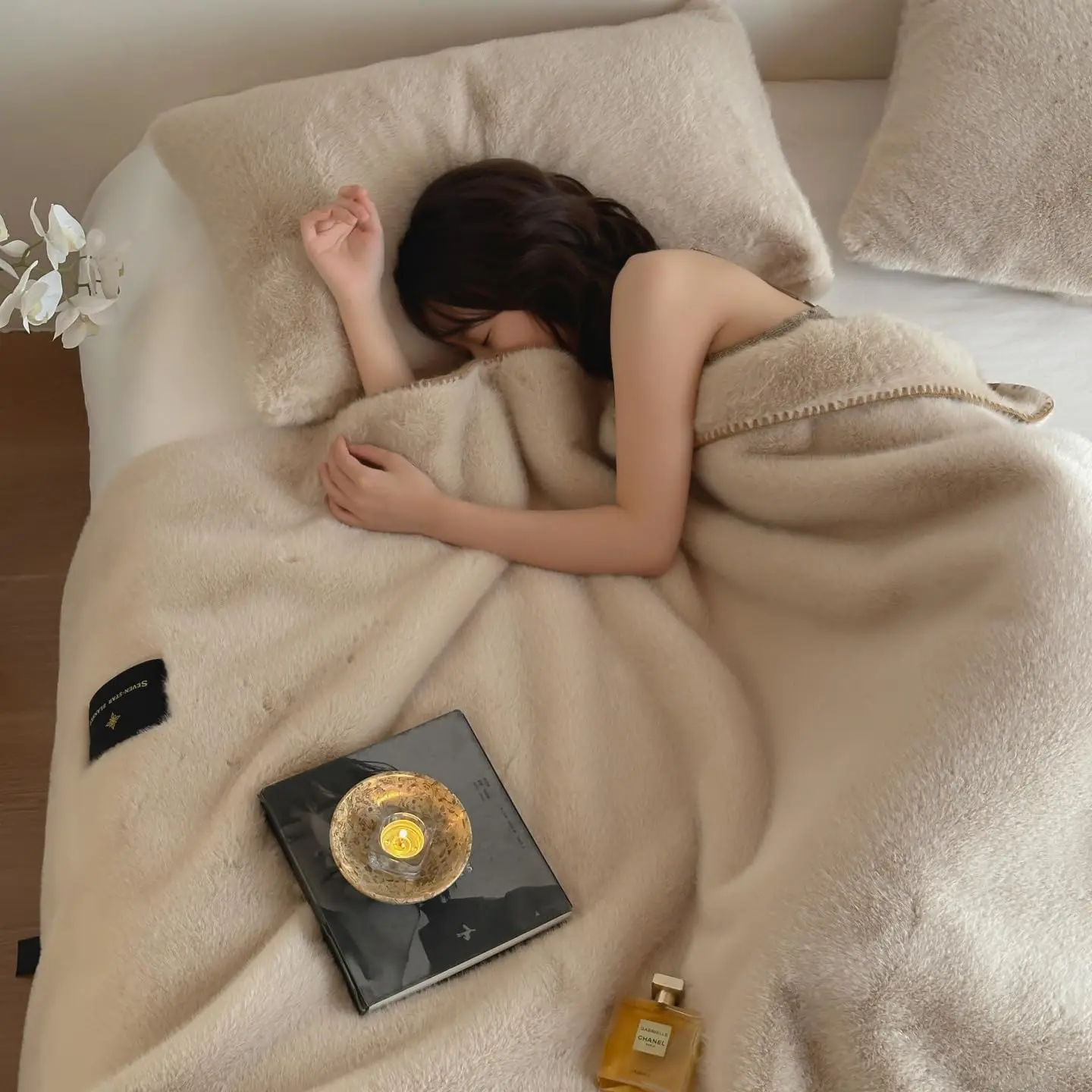 

Плюшевый плед из искусственного меха 200x230 см, мягкий плед для кровати и дивана, роскошный декор для спальни, утолщенный, теплый, 150x200 см